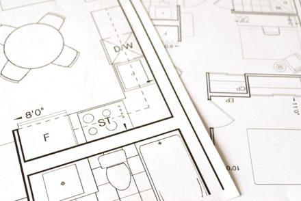 Plan d'un appartement en VEFA qui ssera présenté lors d'une des étapes d'un achat immobilier neuf