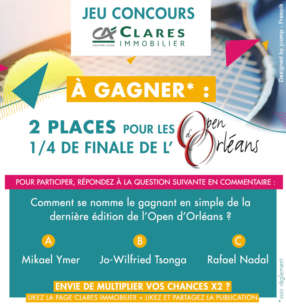 visuel jeu concours Open d'Orléans 2021